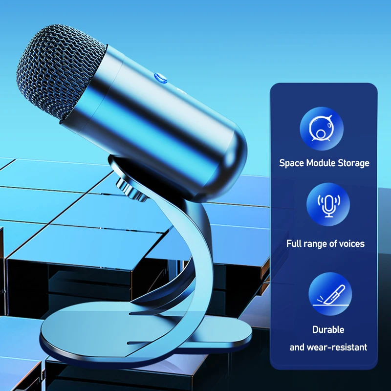 Zezzio K6 Computer Desktop Microphone Portable Conference Teaching Microphone PC Mac USB Computer Desktop Microphone