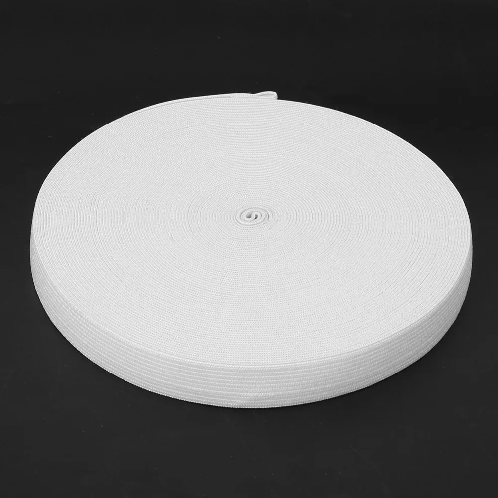 1pcs Soft Thicken Knitted Elastic Band 20mm Width Plain Woven Tape Flat Elastic Tape Stretch Sewing Tape For DIY Crafts