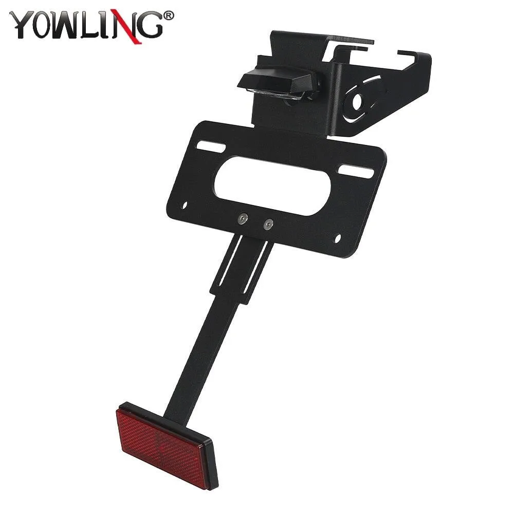 

Motorcycle Rear License Plate Mount Holder with Light CNC Alloy Bracket Accessories For Kawasaki Z900 Performance SE 2021-2024