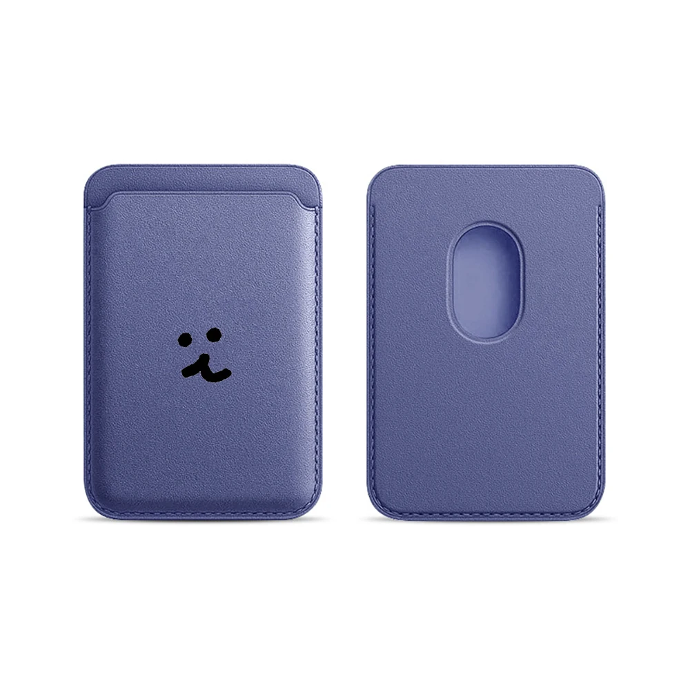 Minimalistisches, niedliches Leder-Kartenetui für Magnetische Hüllen, geeignet für alle iPhones mit Magsafe-Kartenfunktion. – Detail 20