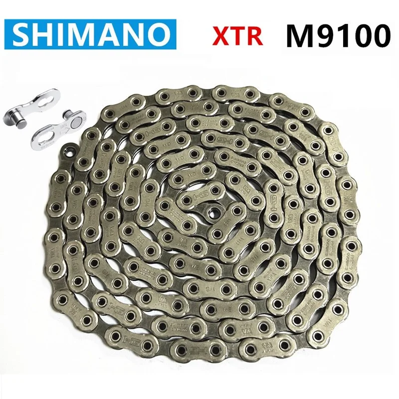 SHIMANO XTR M9100 MTB Chain 12-Speed Quick Link CN-M9100 126L Suitable For Mountain Bike Part 1PCS