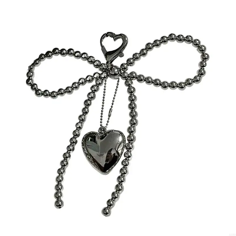 

A2BD Butterfly Heart Phone Lanyard Beadered Phone Charm Bessmer Elegant Strapphone Braps Bownot Подвесной орнамент