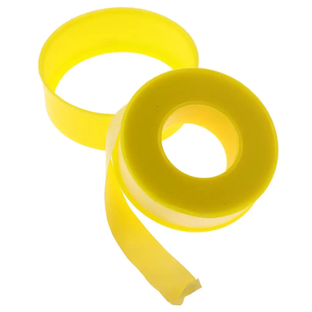 PTFE Yellow Gas Line Pipe Thread Tape Non Leakproof Joint Sealing Tape for Plumbing Maintenance