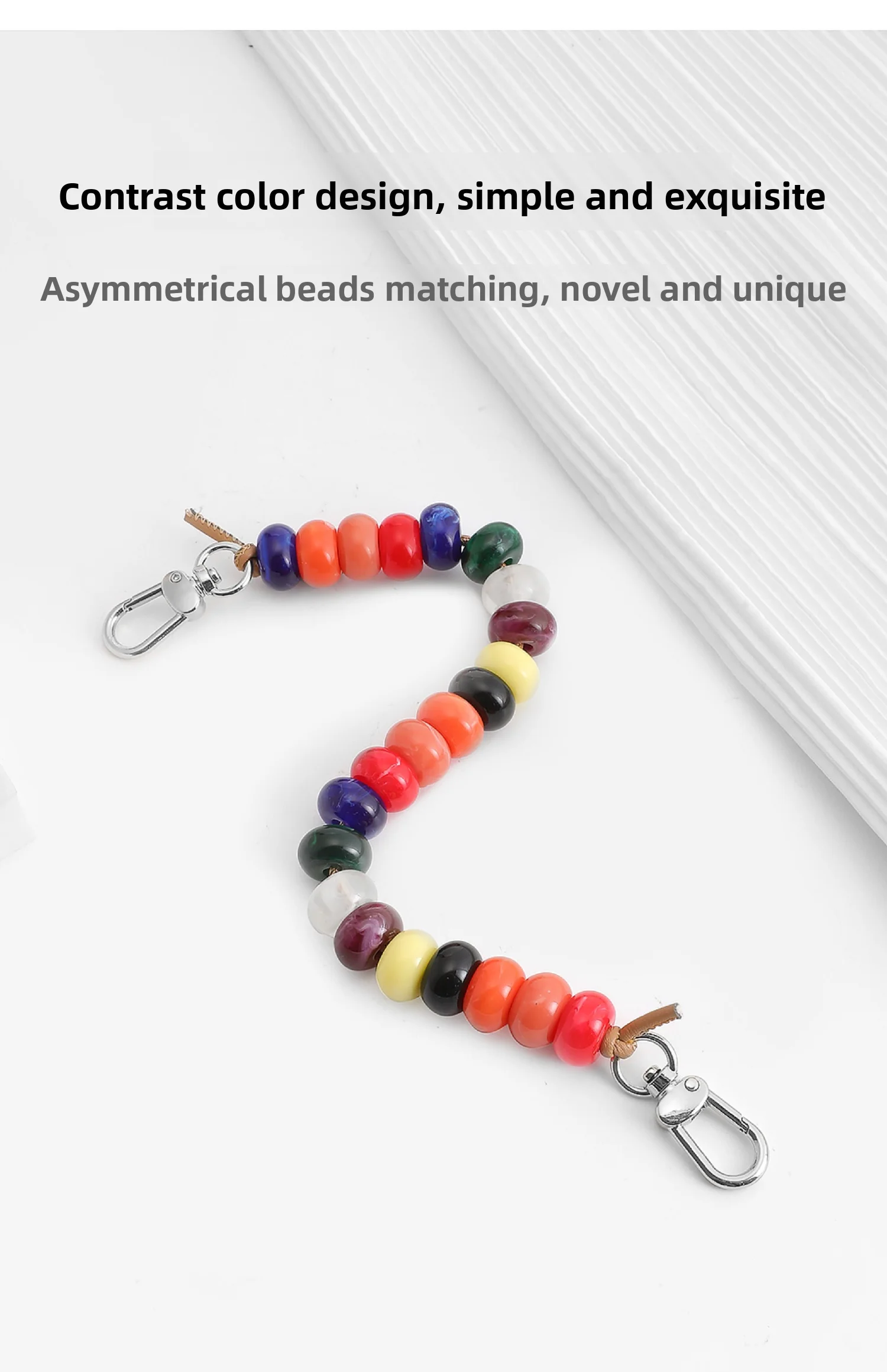 Colored Beading Bag Handle For Longchamp Mini Pearl Chain Bag Strap Shoulder Strap Bag Decoration Bag Replacement Accessories