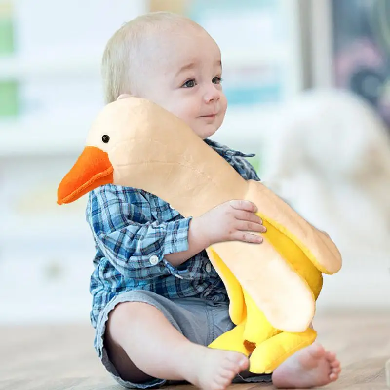 Banana Duck Plush 19.7 Inch Cute Weird Plush Banana Duck Funny Kids Plush Doll Toys Duck Stuffed Animals For Friends Family And