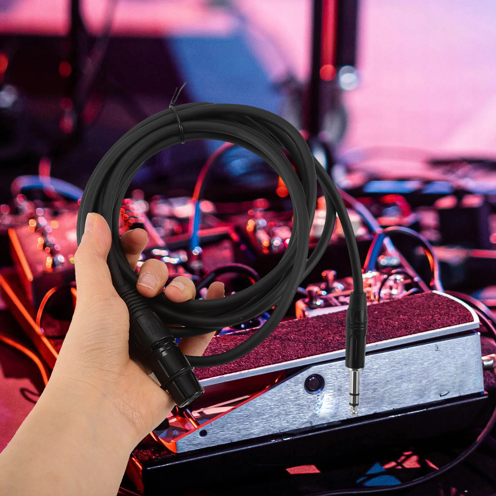 

Balanced Trs to Xlr Adapter Cable 6.35mm Male to Female Support Stereo Audio Signal Long Microphone Patch