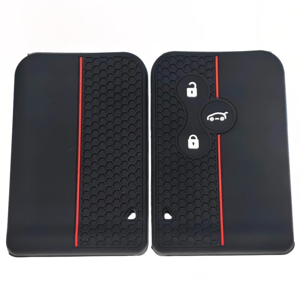 Silicone Keychain Car Keys Accessories Key Case Cover For Renault Megane Clio Megane 2 Scenic Stage Koleos Logan Region Card