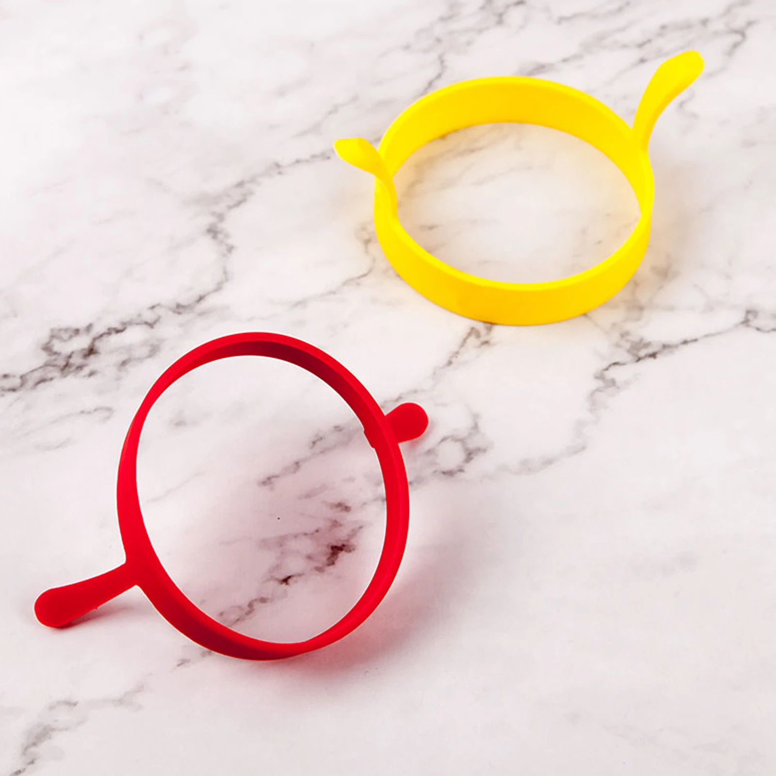

4pcs 4 Colors 7.5Cm Silicone Fry Mold Heat Resistant -40~230℃ Cute Egg Cooking Tool Kitchen Utensil Egg Fry Mould Omelette Maker