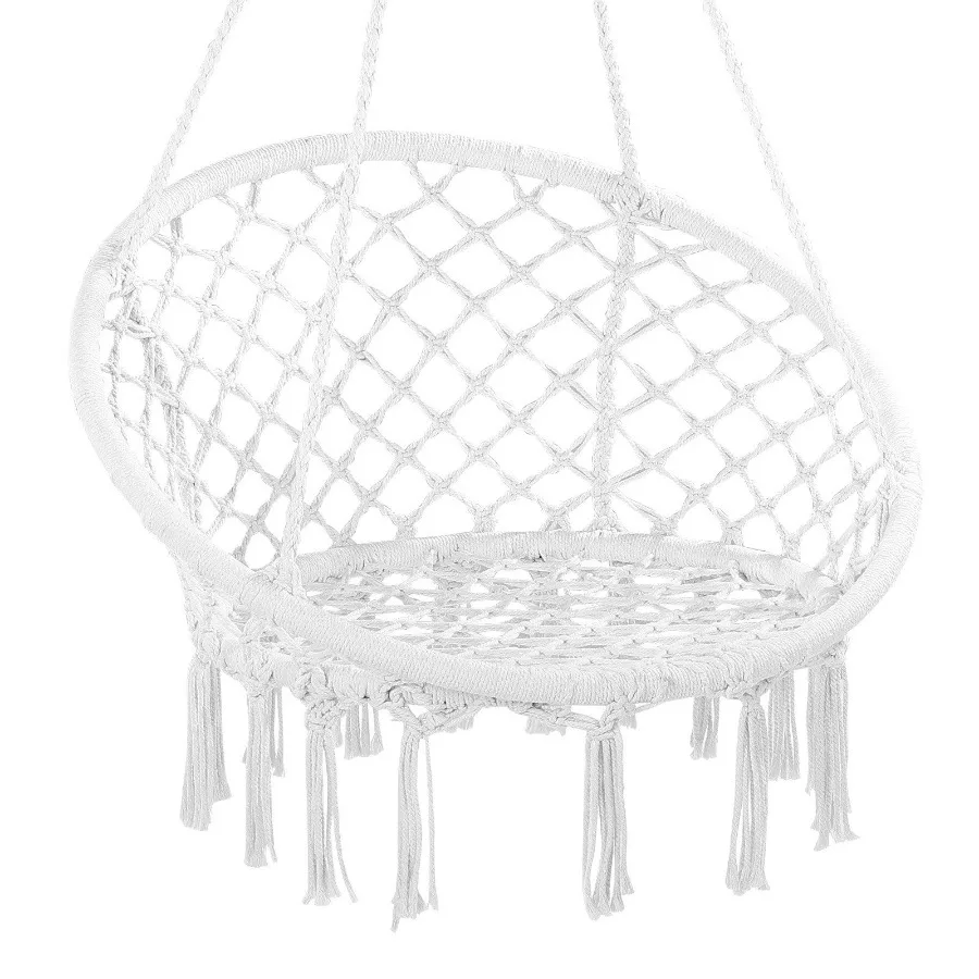 

Hammock Hanging Swinging Chair Macrame Hanging Chair for Indoor Outdoor