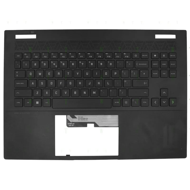 MM  Original UK Keyboard w/ Palmrest Cover   for HP OMEN 16-XD 16-WD 16-WF 16-U 16-XF RGB