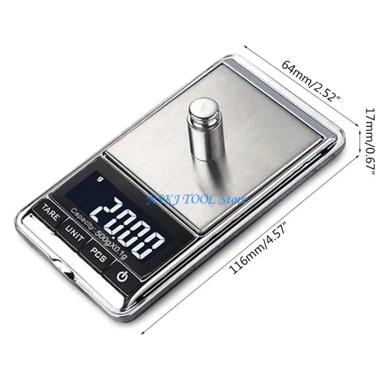 L8RC Digital Jewelry Scale 0.1g Small High Portable Gold Scale Accurate