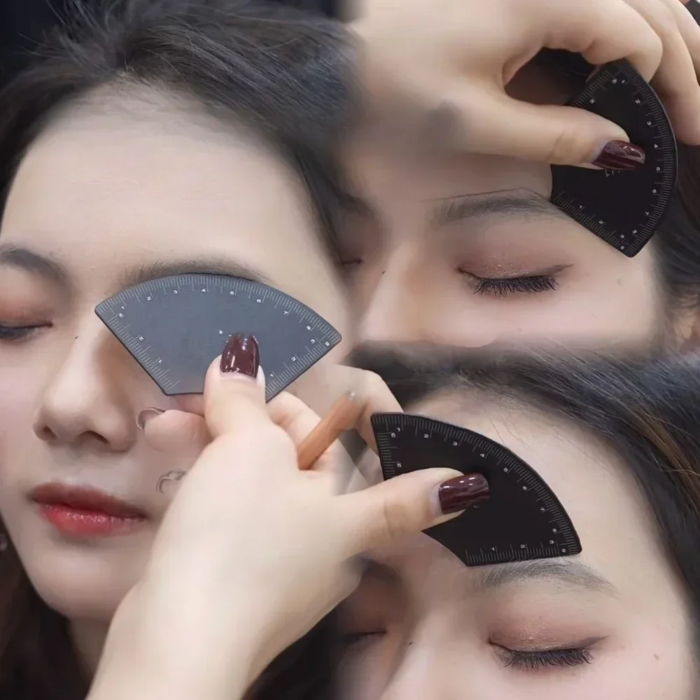 Linijka do rysowania brwi w 1 minutowy czas, narzędzie do mikrobladingu, mapowania, modelowania, trwały makijaż, linijka do tatuażu, akcesoria do oczu