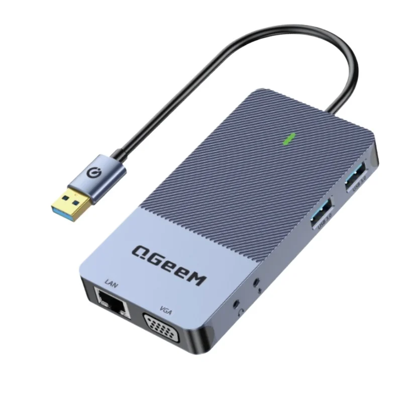 

D3908 11-in-1 Type-C Docking Station DisplayLink Triple Display USB Hub