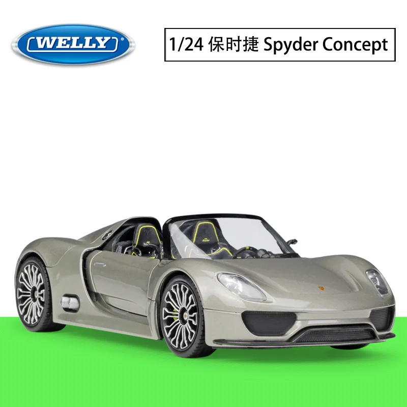 Welly 1:24 Porsche 918 Spyder Concept Collection Of Alloy Car Models