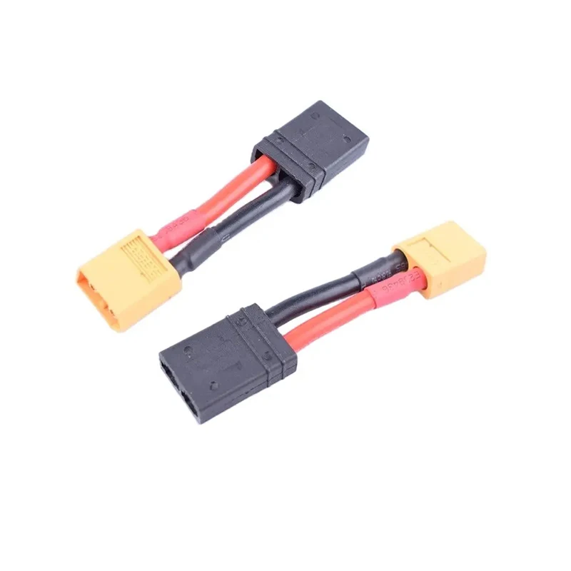 2 pcs Male XT60 To Female TRA(Traxxas) Adapter 14awg Battery Charging Cable 40mm