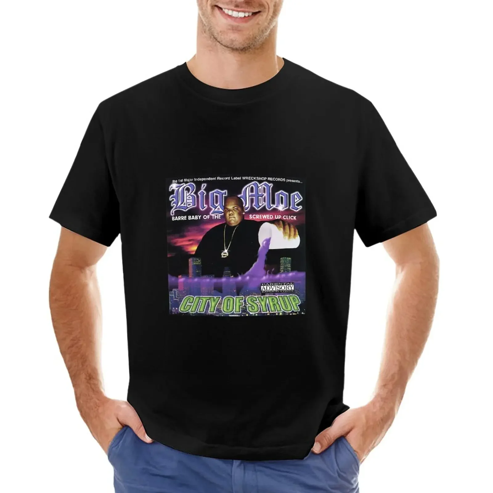 Camiseta Grande Moe la ville du sirop para hombre, diseño de aduanas, ropa vintage, camisetas negras