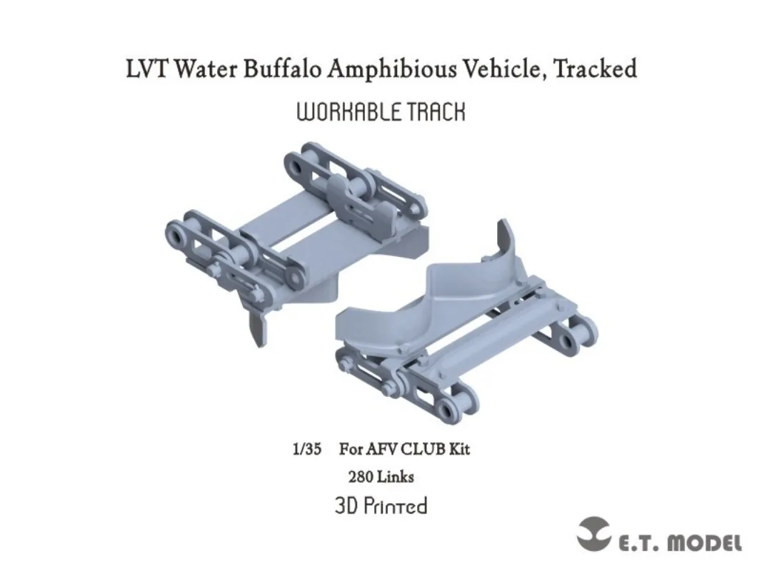 1/35 ET MODEL P35-028 LVT Water Buffalo Amphibious Vehicle, Tracked Workable Track