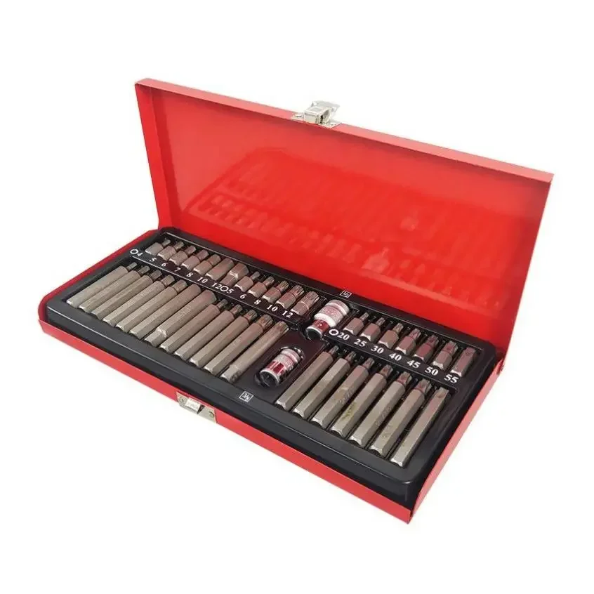 

# 2023 Newest 40pc Car Repair Tools In Steel Box Torx Bit Set Torx Star Power Socket Bit Set #