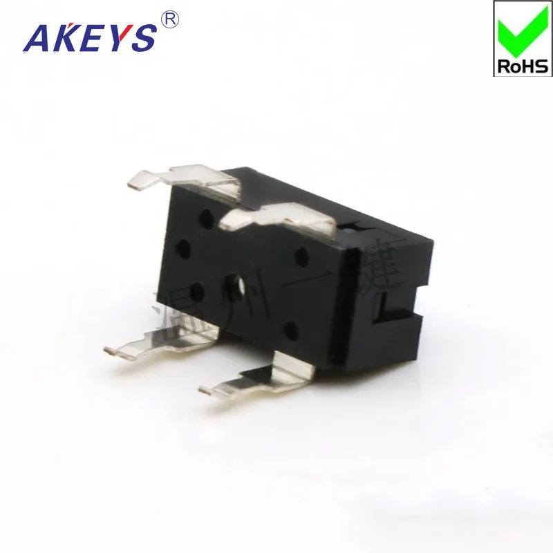 10pcs KFC-V-105C-2W four-foot straight plug limit switch micro-action reset game stroke detection switch wide foot