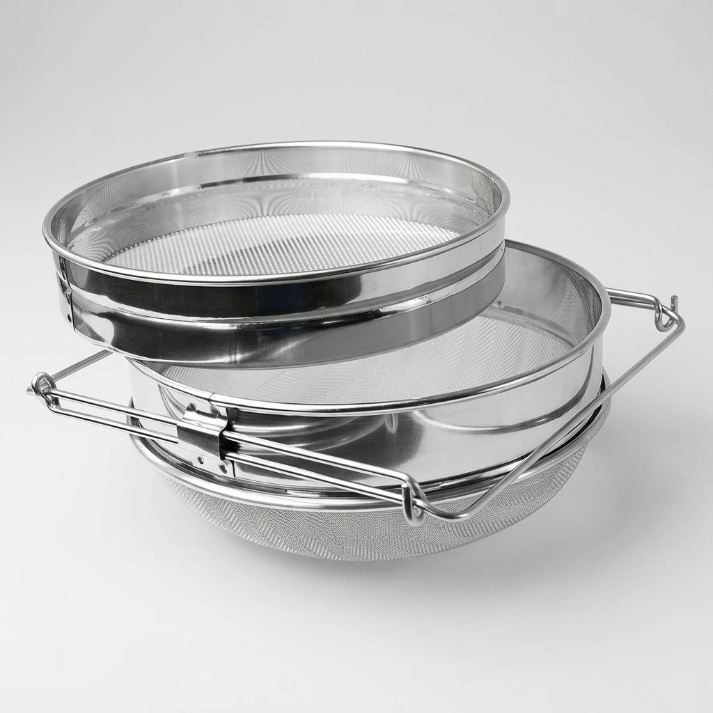 Stainless Steel Strainer Double Layer Filter Beekeeping Tool Extendable Design