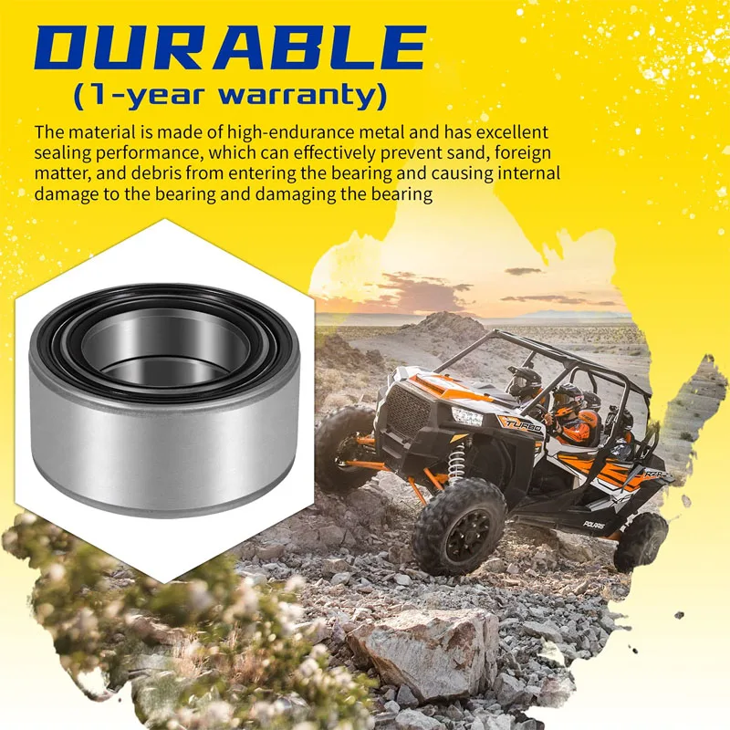 2Pcs Front or Rear Wheel Bearing 3514699 for Polaris RZR XP 1000 2014-up, Polaris RZR 570 800 900, Ranger 570 900 1000 Etc
