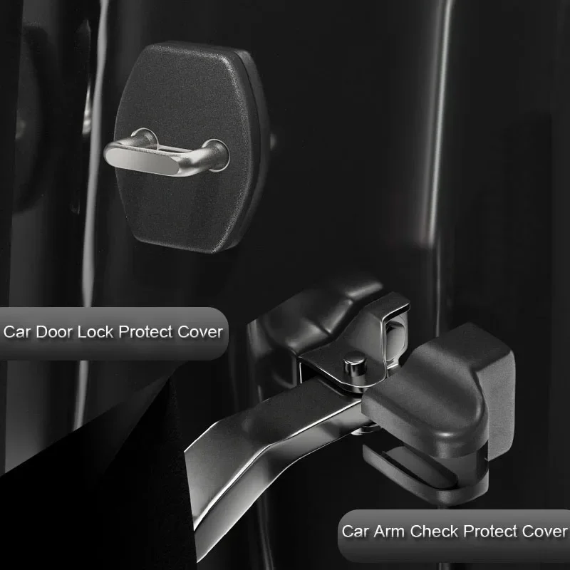 باب السيارة تحقق غطاء حماية الذراع ، ABS قفل الباب حماية ، اكسسوارات السيارات الداخلية ، الحرة ، 2022 ، 2023 ، 2024 ، 4 قطعة #2