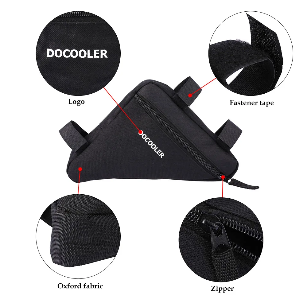 Docooler Triangle Cycling Bag Waterproof Bicycle Front Saddle Tube Frame Pouch Bag Holder Outdoor Sport Triangle Bicycle Bag