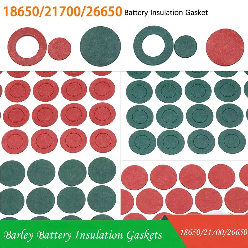 18650/21700/26650 Li-ion Battery Insulation Gaskets: Adhesive Electrode Insulated Pads for Safe Cell Assembly