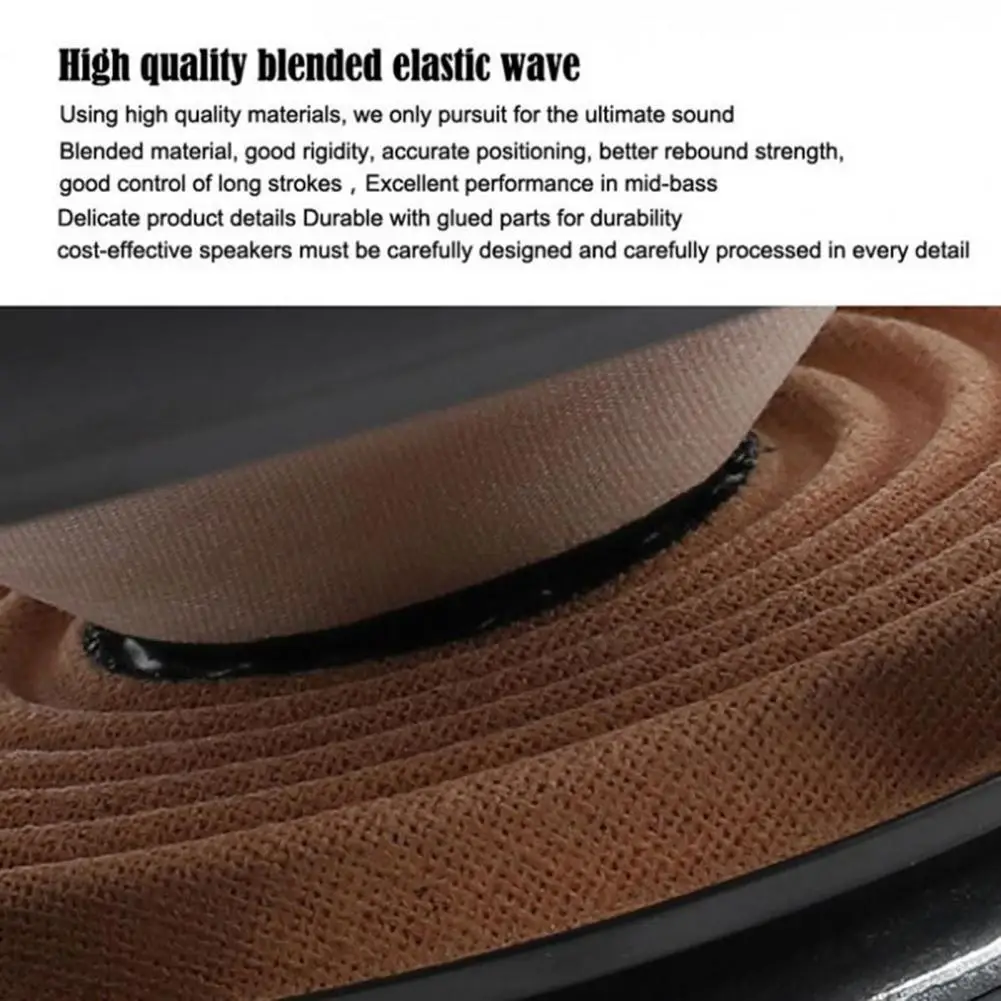 

2Pcs Car Subwoofer Excellent Accessory Corrosion-resistant 5-Inch Sound Speaker System for Van Subwoofer Speaker Car Tweeter
