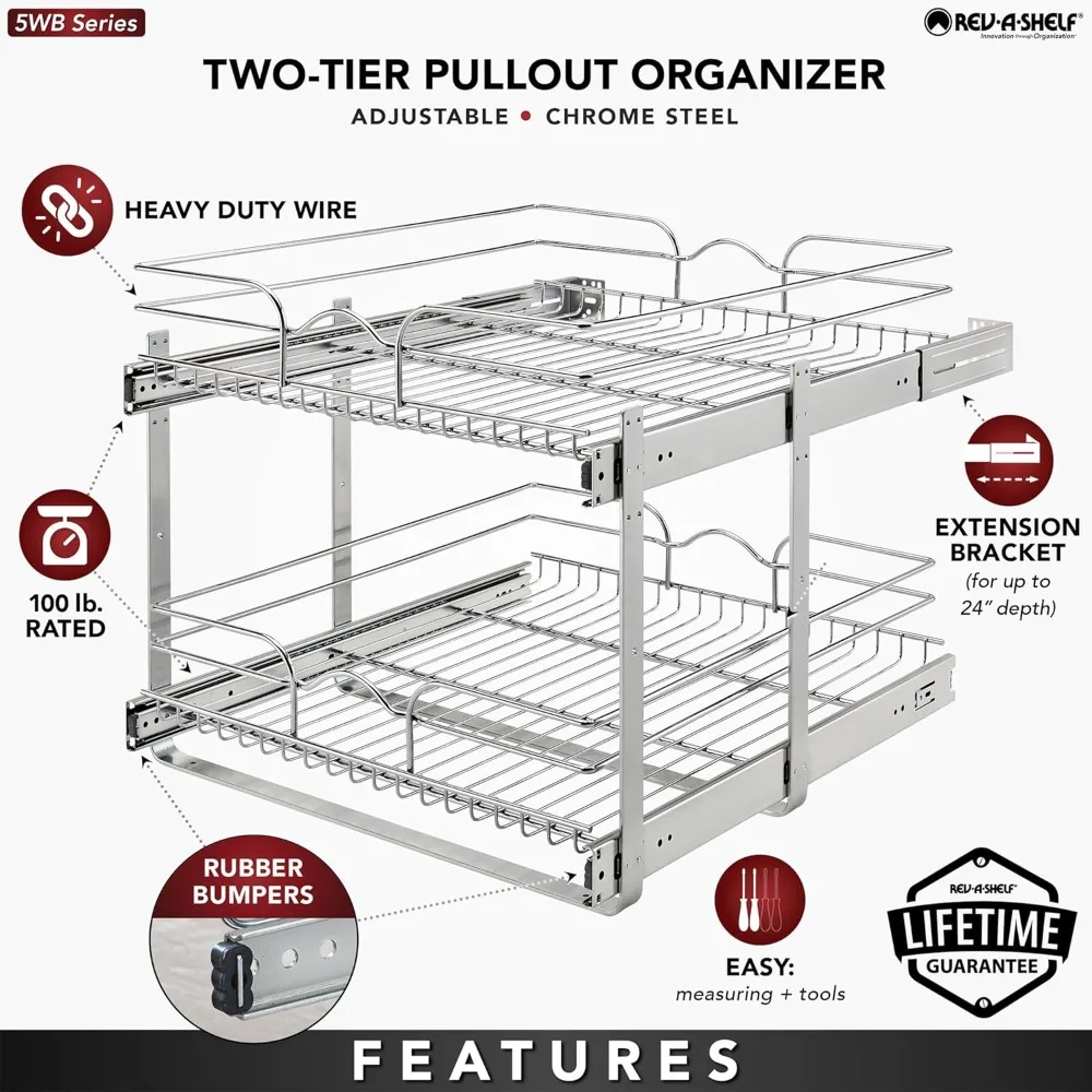 2-Story Cabinet Pull-Out Shelves: A Game-Changer for Kitchen Storage thumbnail