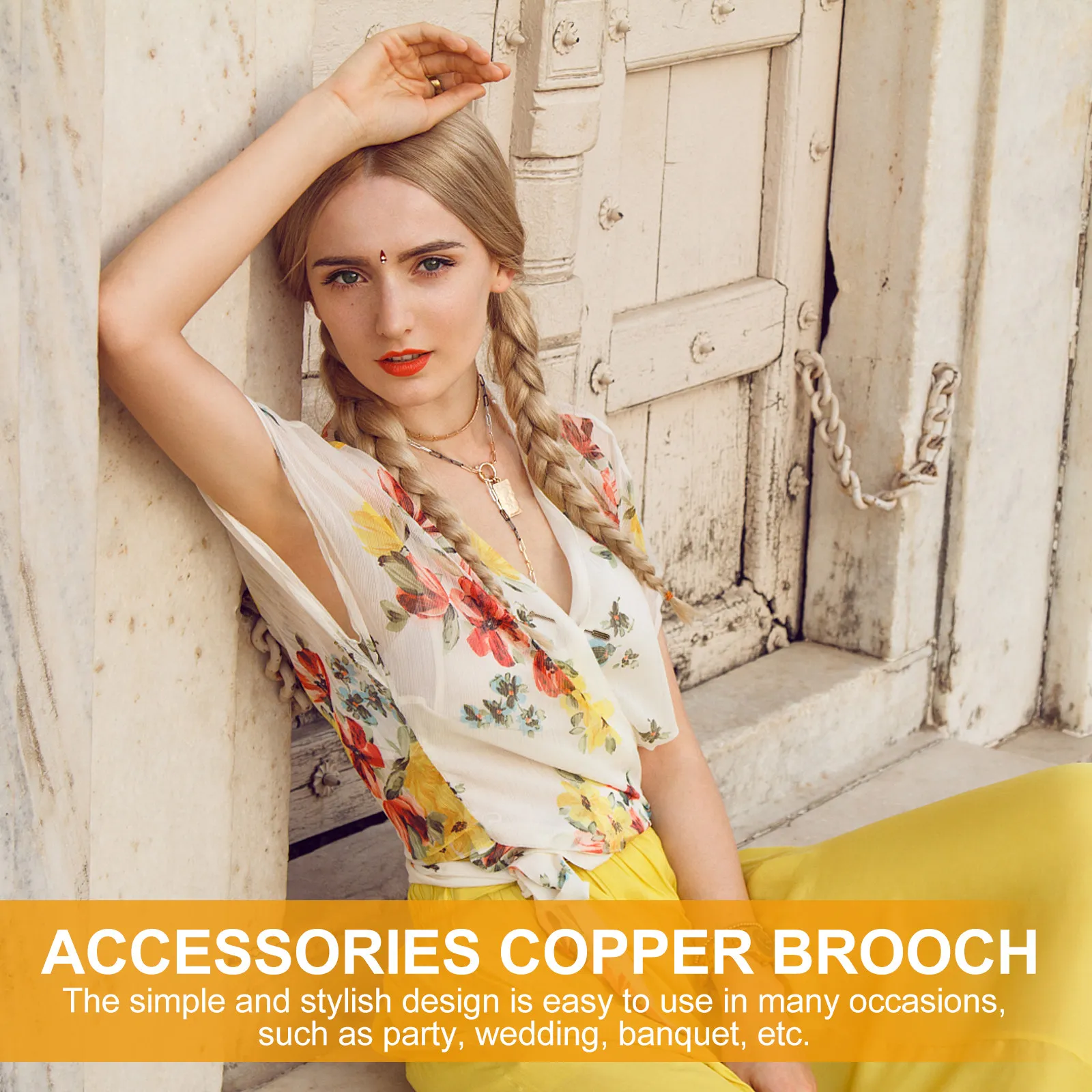 20Pcs Elegant Copper Brooch Pins Creative DIY Jewelry Accessories for Hat Earring DIY Clothing Decor Casual Formal Occasions