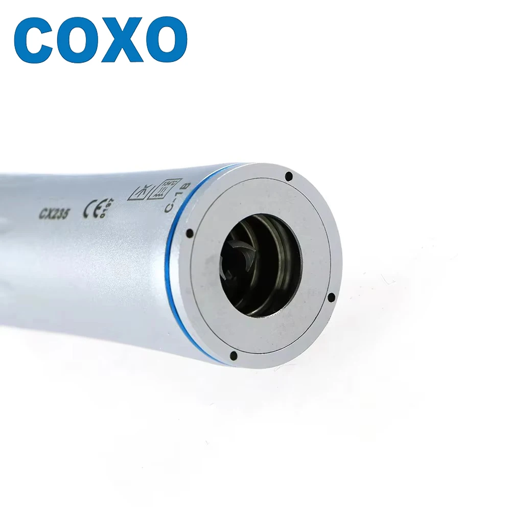 치과 저속 핸드피스 COXO CX235-C 1B 1:1 내부 채널 콘트라 앵글 슬로우 헤드 벤딩 머신, 전기 모터 치과 도구