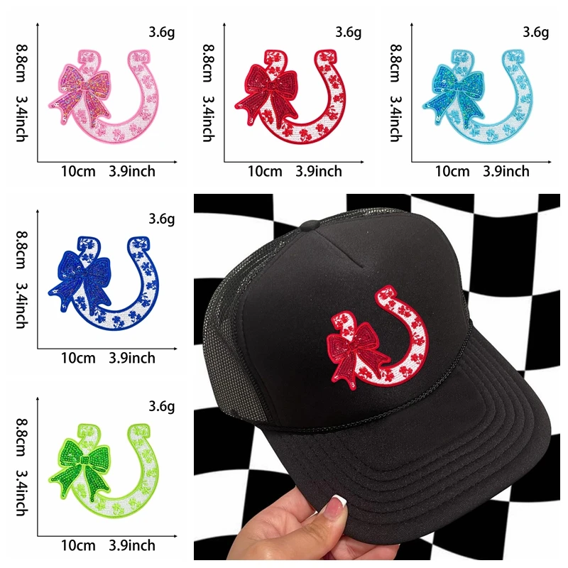 Parches bordados para planchar – Diseños vaquera occidental, leopardo y relámpago