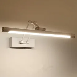 Modern Simple Mirror Wall Lamp Metal Body And Acrylic Lampshade Foldable Sconce Lights LED Hotel Bathroom Art Exhibition Lustres