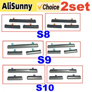 Bilashmart 2set Side Button Key Samsung S10 S9 Plus S8 Power Volume On Off Button Parts