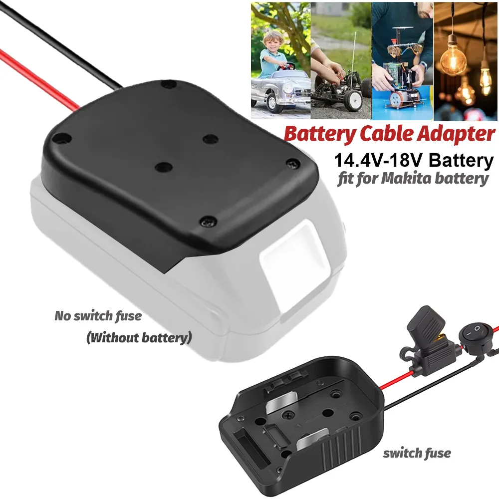 

Новый литий-ионный аккумулятор, внешний источник питания, адаптер для разъема «сделай сам», держатель док-станции для литиевой батареи Makita 18 В с предохранителем