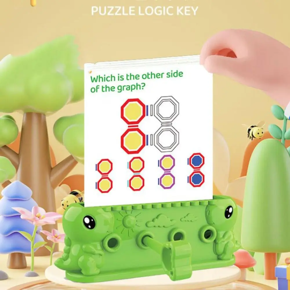 

Montessori Kids Logic Key Puzzle Game Matching Game Early Educational Logic Key Thinking Training 3D Multifunction