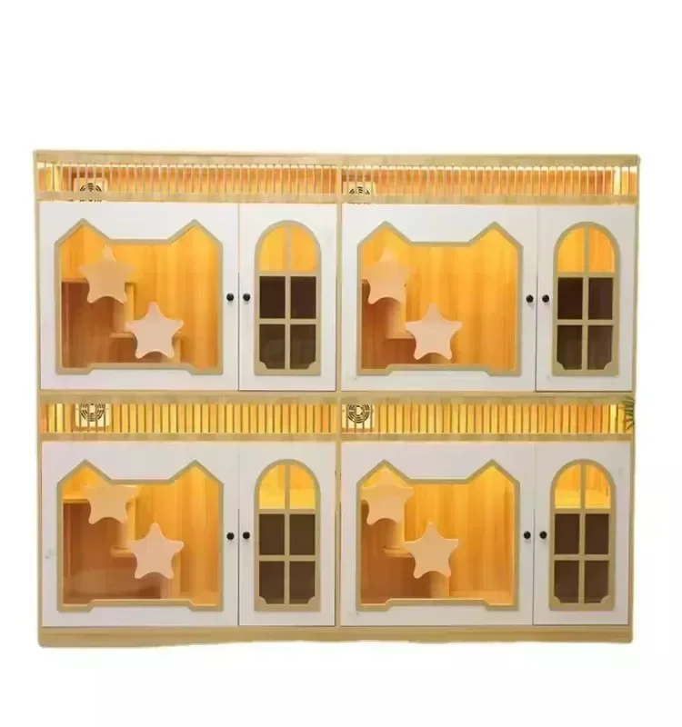 pet cages and multi-functional  cages Large  furniture Solid wood cat villas Hot sales