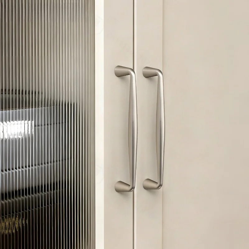 French Simple Cabinet Door Handle, Zinc Alloy Drawer Pull for TV Cabinet, Entrance, Wine & Shoe Cabinet Hardware