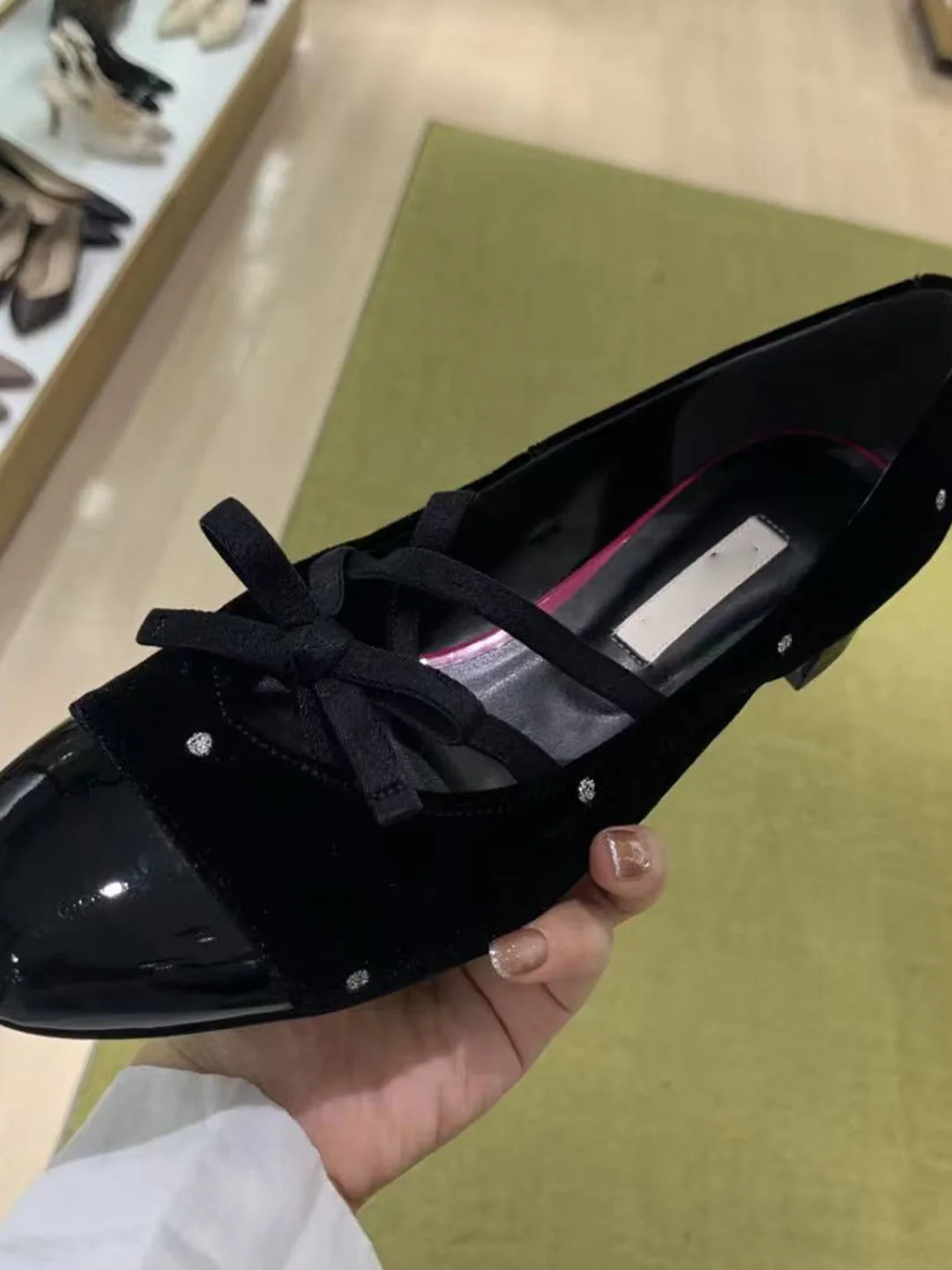 japanese-sle-velvet-mary-jane-oes-women's-2025-new-knot-small-fraance-sle-ballet-thi-heel-open-toe-single