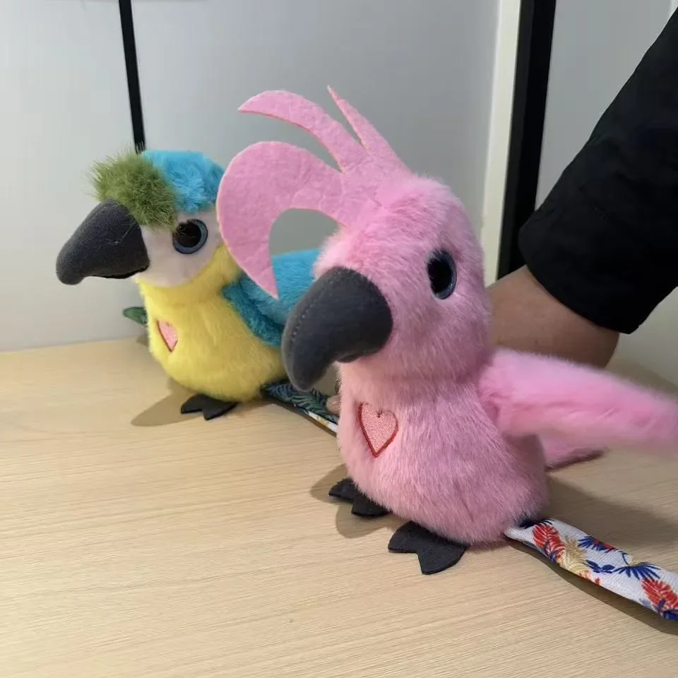 Soft Fluffy Plush Happy Yappers Stuffed Bird Toy for Children - Vocalize Creative Birthday Surprise Gift