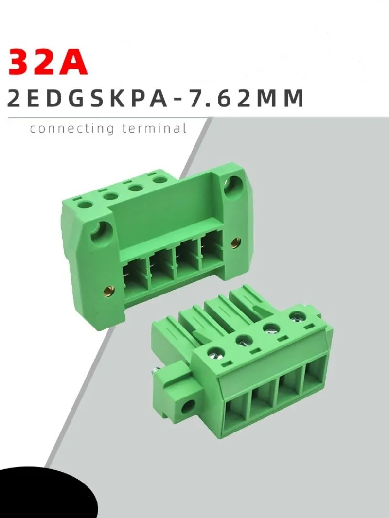 32A  2EDGSKPA7.62mm High current, through-wall terminal  2EDGSRKW  Free frame pair for sale 10pcs