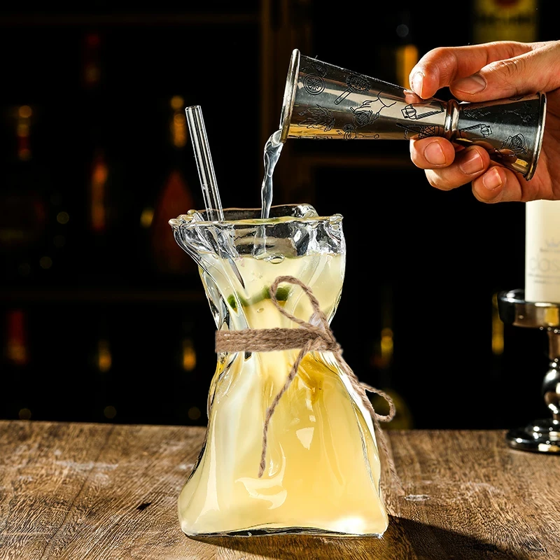 

280ml Creative Pleating Cocktail Glasses for Bar Glassware Wine Glass Restaurant Juice Coffee Cup Vase Ornaments Bar kit