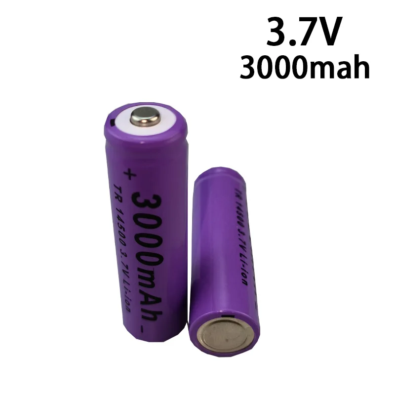 Oryginalna 14500 bateria litowa 3.7V akumulator 3000mah bateria do latarki LED latarka zabawka + ładowarka NI-MH