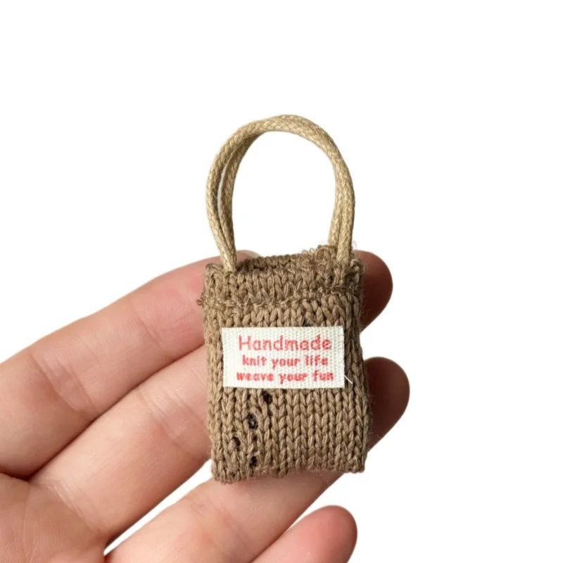 Labubu 및 기타 10cm 인형용 미니 니트 핸드헬드 백 어린이 선물