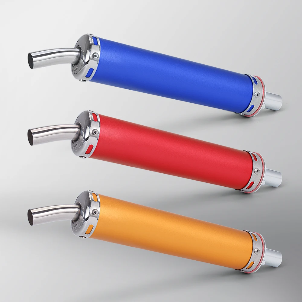 

Universal 60*280mm Motorcycle Exhaust Muffler 23mm Inlet Racing Escape Pipe Original Position