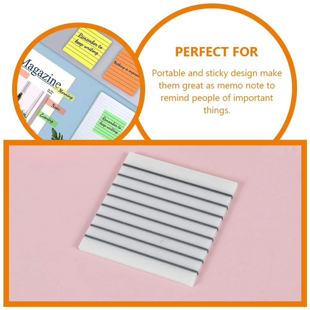 Taccuini memo semitrasparenti portatili per scrittura impermeabile per adesivi per appunti compatti per uso domestico in ufficio