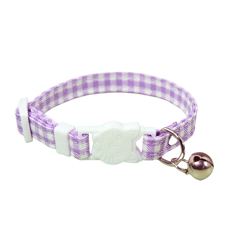 Adjustable Elastic Cat Collar with Bell Small Dog Kitten Mesh Safety Necklace Pet Supplies Kitten Accessories - view 6