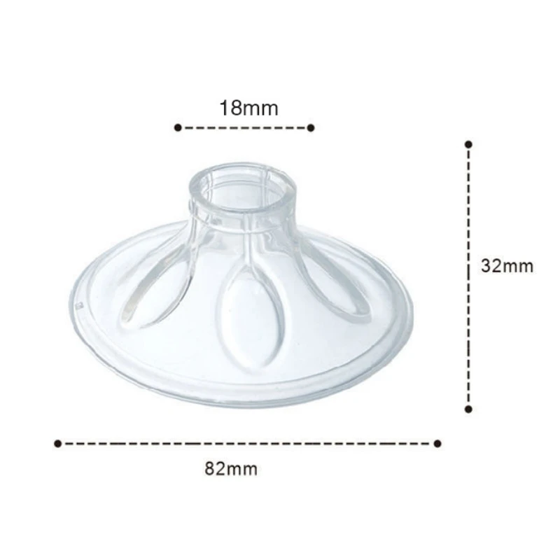 2pieces Hands Free Breast Pump Kit And Accessories Wearable Breast Pump Accessories Flange/Insert/ Milk Collection Cup