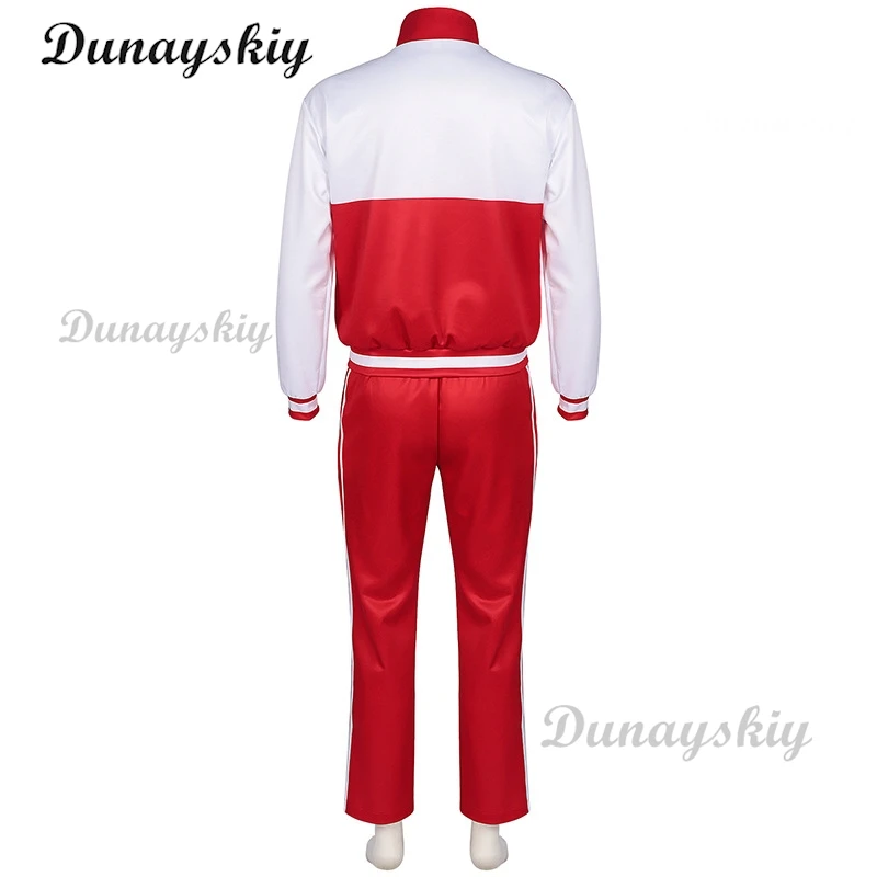 Anime slay os deuses lin qiye cosplay traje peruca vermelho branco uniforme do ensino médio festa roupas masculinas e femininas personalizadas